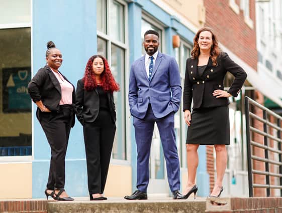 Group shot of the Benoit Law firm workers